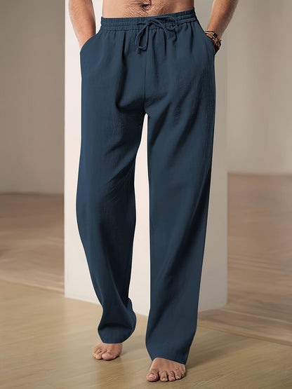 Pantalon confortable pour homme, décontracté avec cordon de serrage