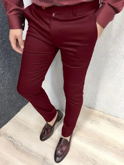Pantalon de costume slim homme élégant