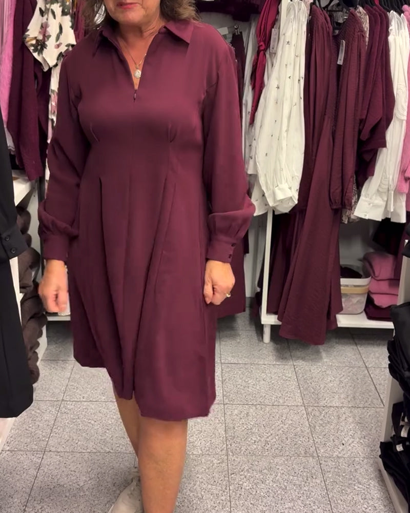 Robe féminine élégante avec jupe évasée