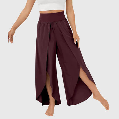 Pantalon Bohème Femme Large Confortable Fendu