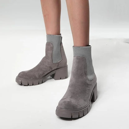 Bottes d'hiver souples Élastiques Confortables