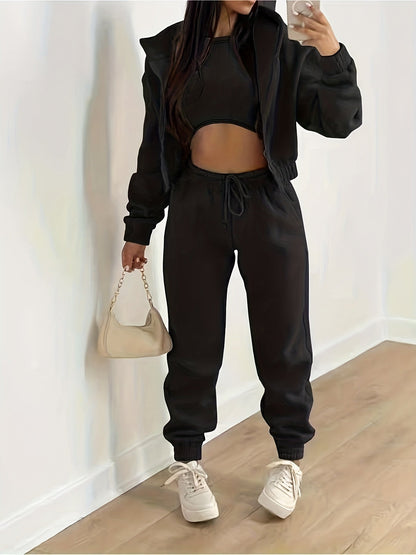 Ensemble de survêtement complet capuche pantalon haut