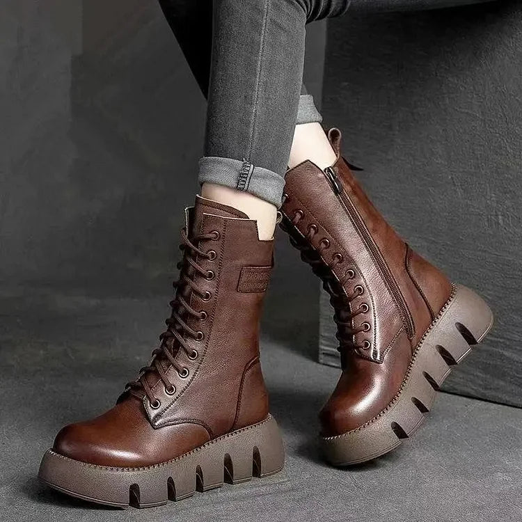 Bottes chaudes doublées polaire pour femme