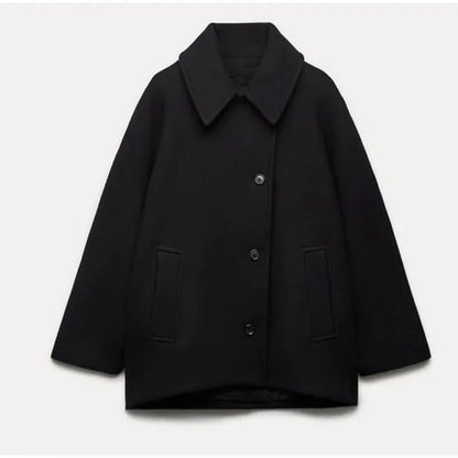Veste grandes tailles à col rabattable