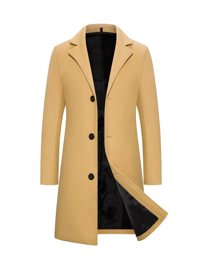Trench-coat long élégant pour homme