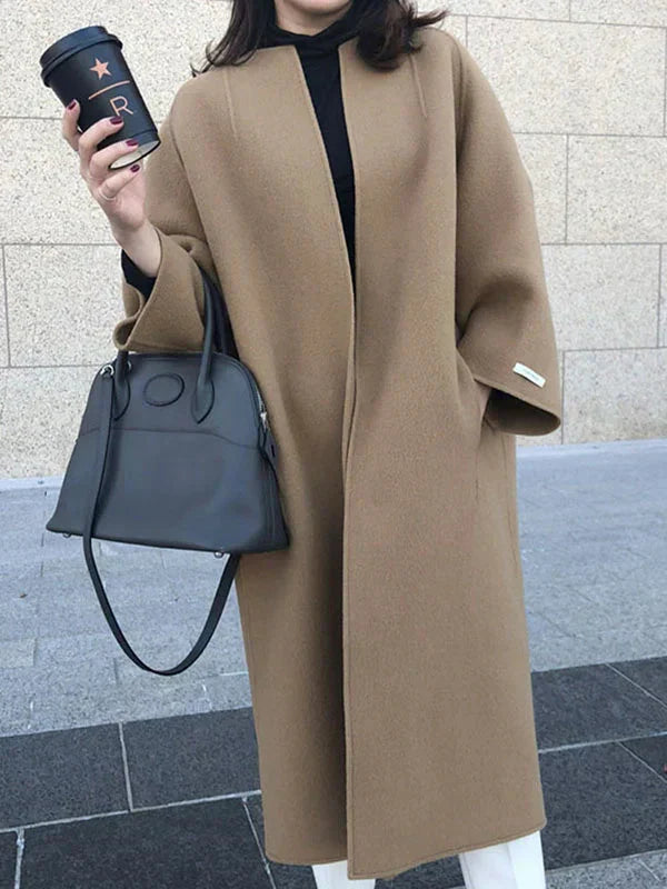 Lisi - Manteau long en laine élégant pour femme