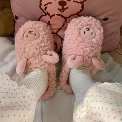 Chaussons confortables pour femmes à motif animalier