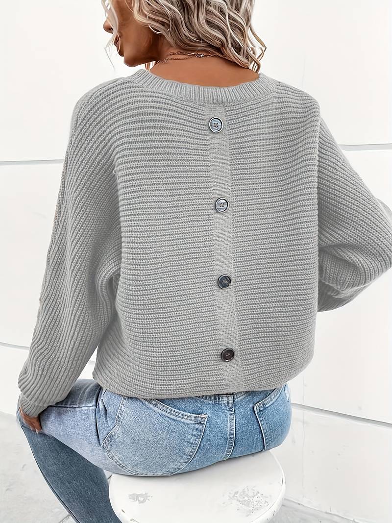 Pull col rond élégant Tendance printemps