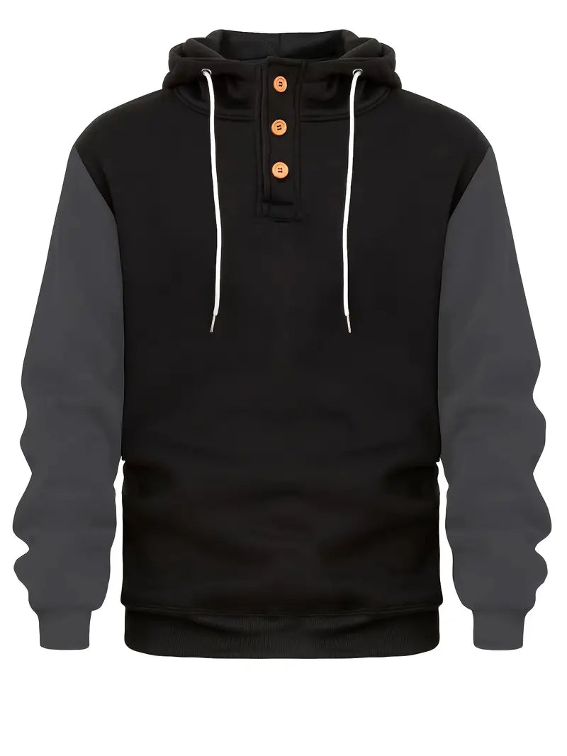 Hoodie homme manches longues chaud moderne