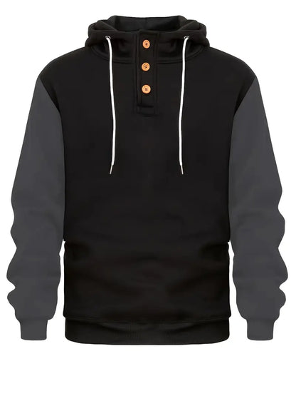 Hoodie homme manches longues chaud moderne