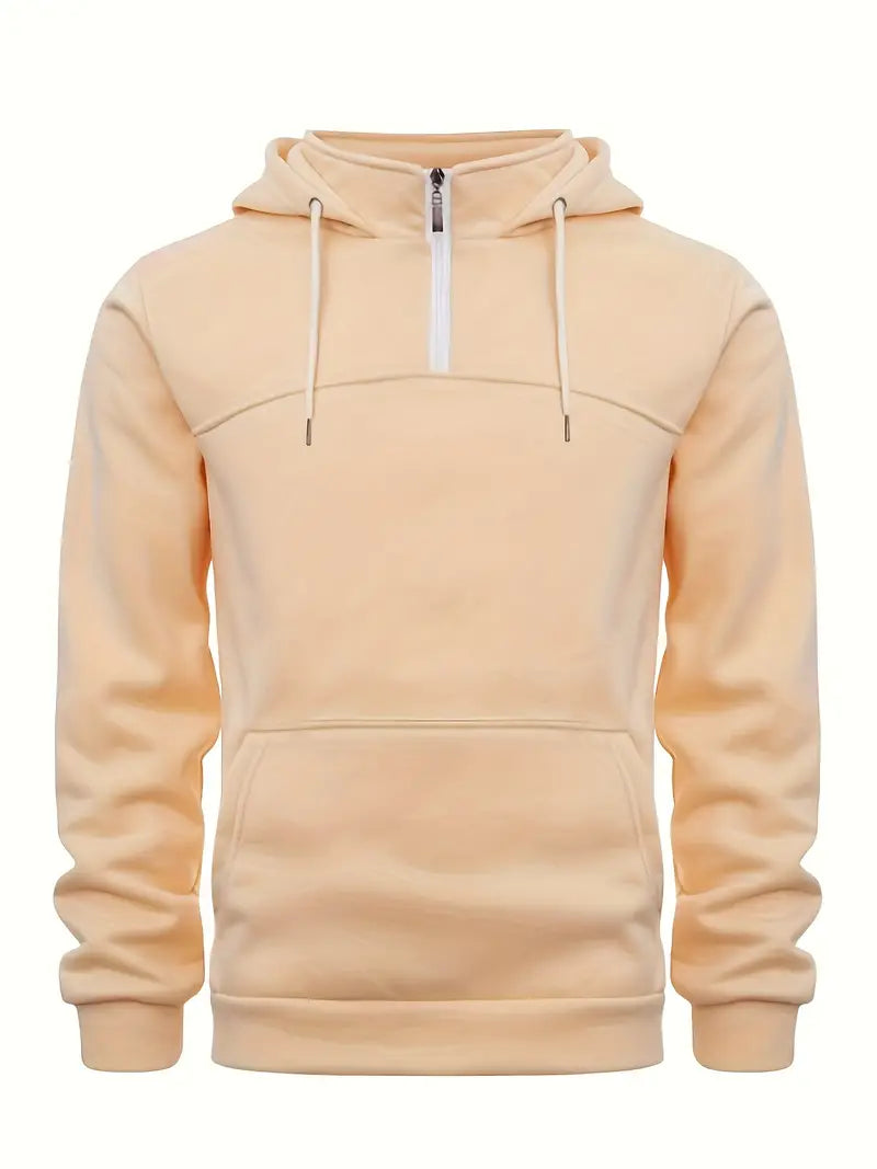 Pull homme décontracté à quart de zip