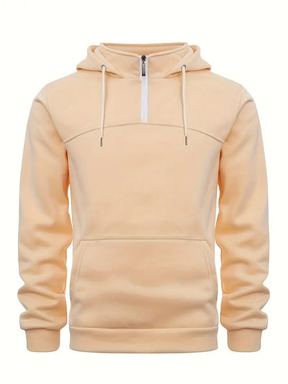 Pull homme décontracté à quart de zip