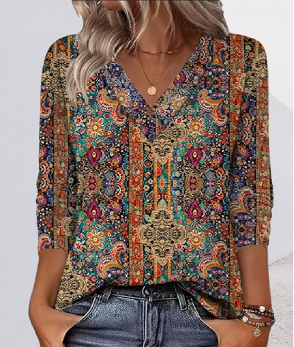 Chemisier élégant pour femme avec motif chic