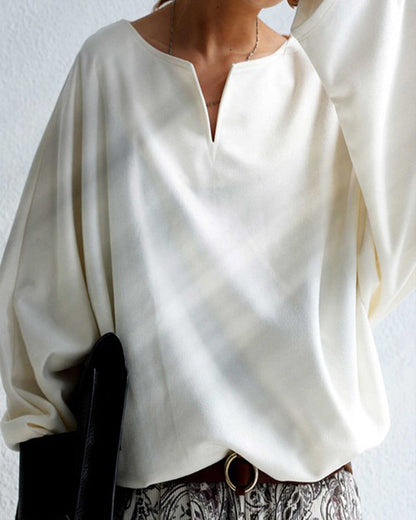 Haut pour femme simple col en V