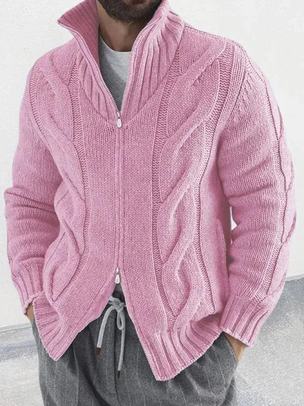Cardigan Homme Col Roulé Moderne