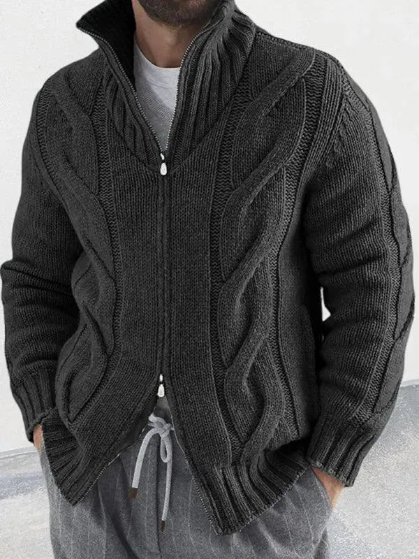 Cardigan Homme Col Roulé Moderne