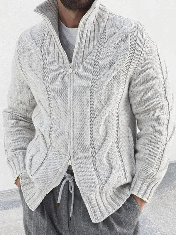 Cardigan Homme Col Roulé Moderne