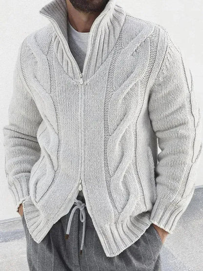 Cardigan Homme Col Roulé Moderne