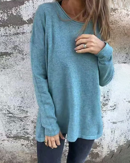 Chemisier élégant pour femme, style boutons manches longues