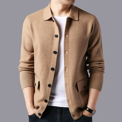Gilet en laine pour homme Col montant Style moderne