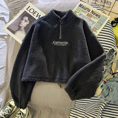 Pull polaire femme chaud par temps frais