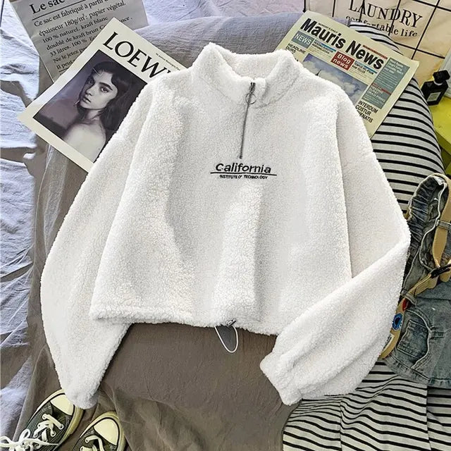 Pull polaire femme chaud par temps frais