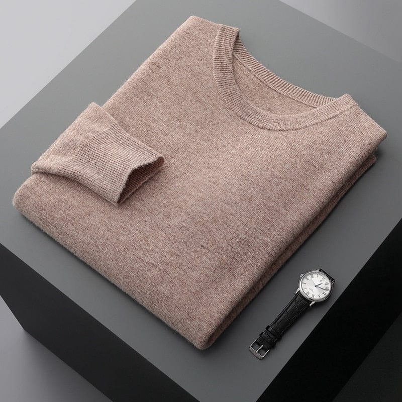 Pull-over homme Col rond classique Aspect élégant