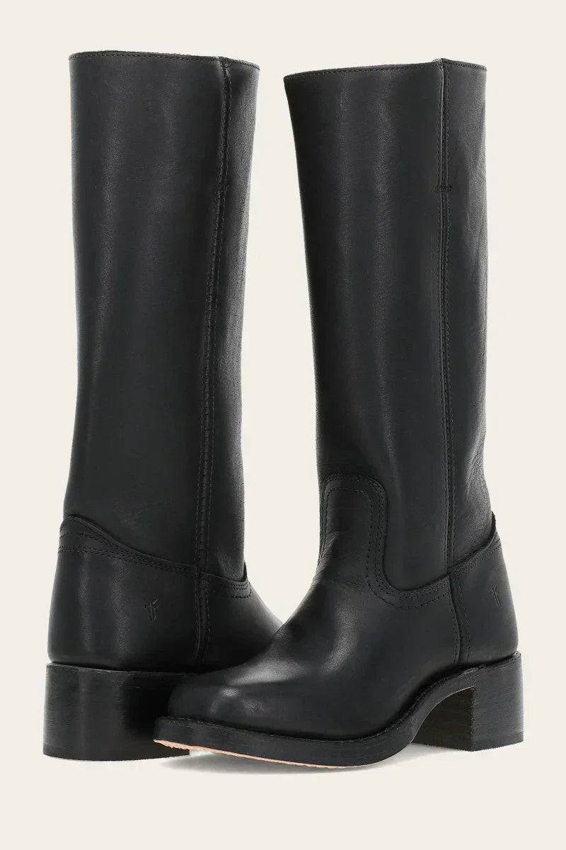 Bottes hautes structurées élégantes pour femme