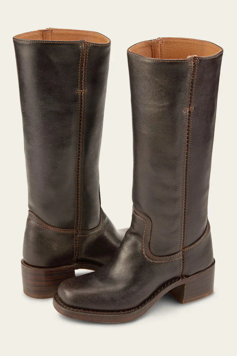 Bottes hautes structurées élégantes pour femme