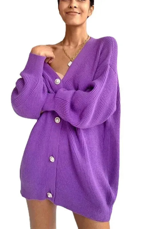 Cardigan confortable décontracté pour femme