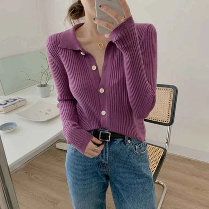 Cardigan polo élégant pour femme