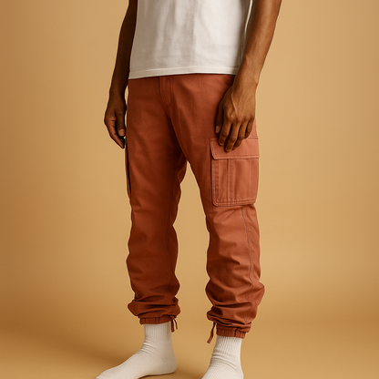 Pantalon homme coupe droite poches fonctionnelles