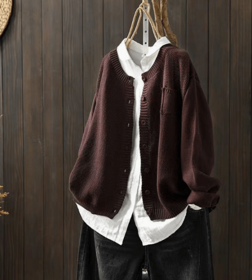Cardigan élégant pour femme avec boutons