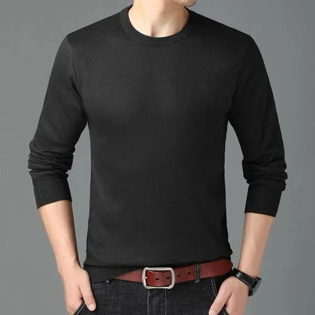 Pull-over homme col rond élégant