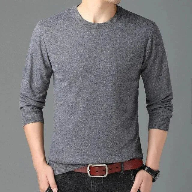 Pull-over homme col rond élégant