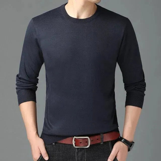 Pull-over homme col rond élégant