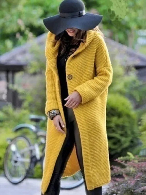 Sweat à capuche long chaud oversize
