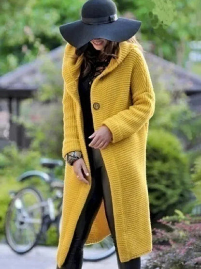 Sweat à capuche long chaud oversize