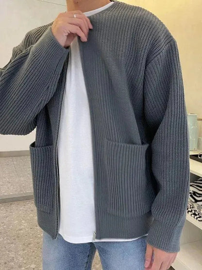 Cardigan confortable pour hommes, style décontracté