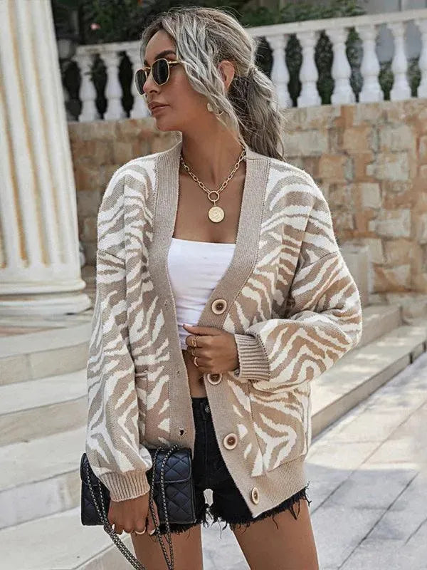 Bequeme Strickjacke DamenLocker Pullover - IdealeKleiden