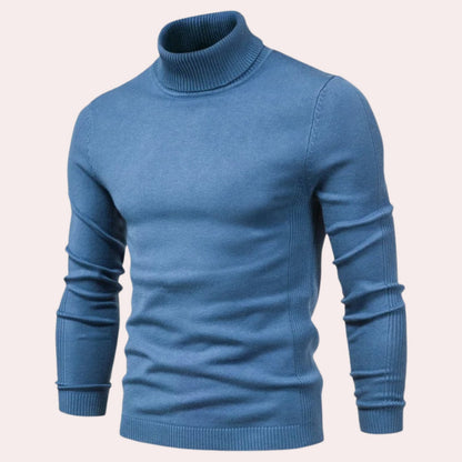 Pull col roulé confortable pour homme