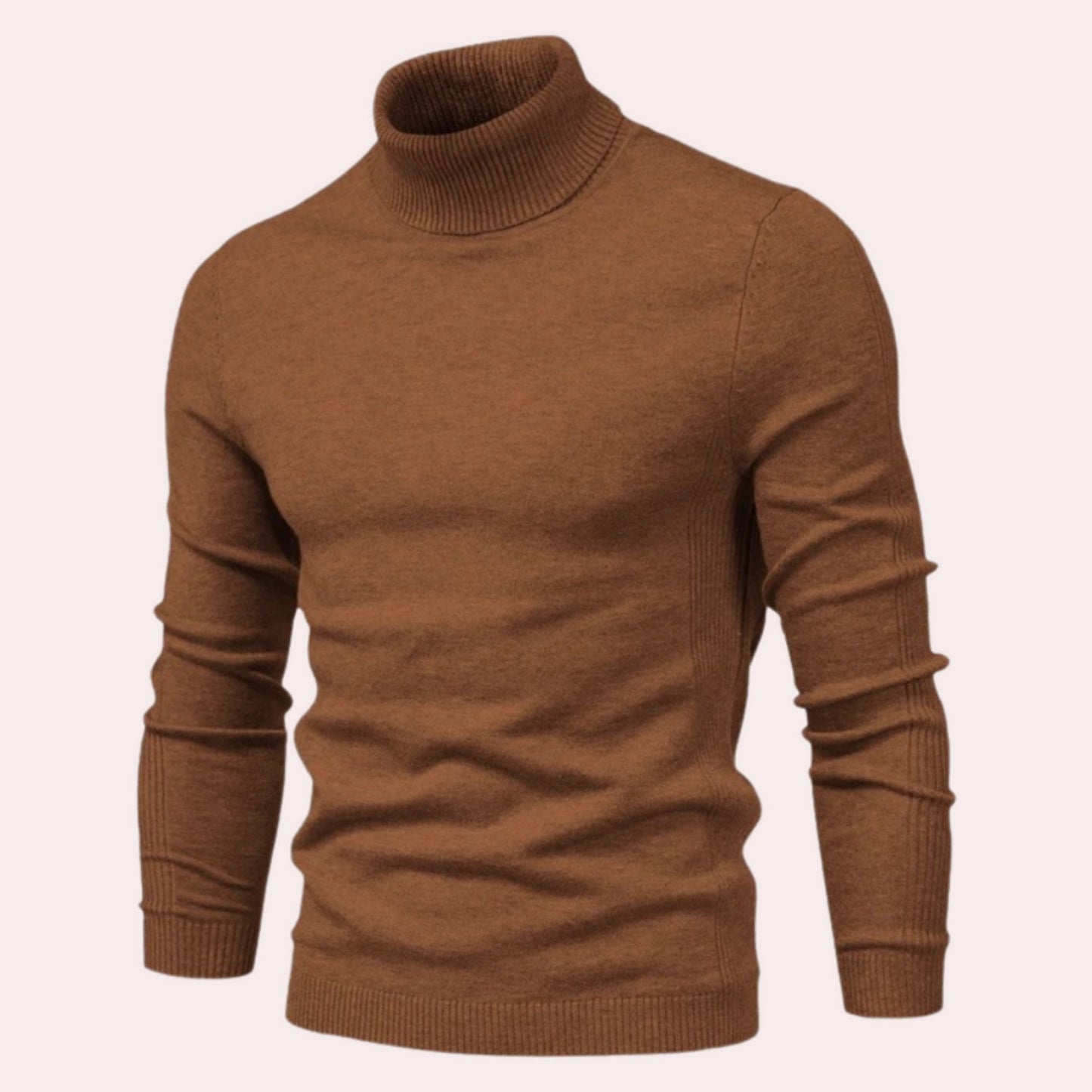 Pull col roulé confortable pour homme