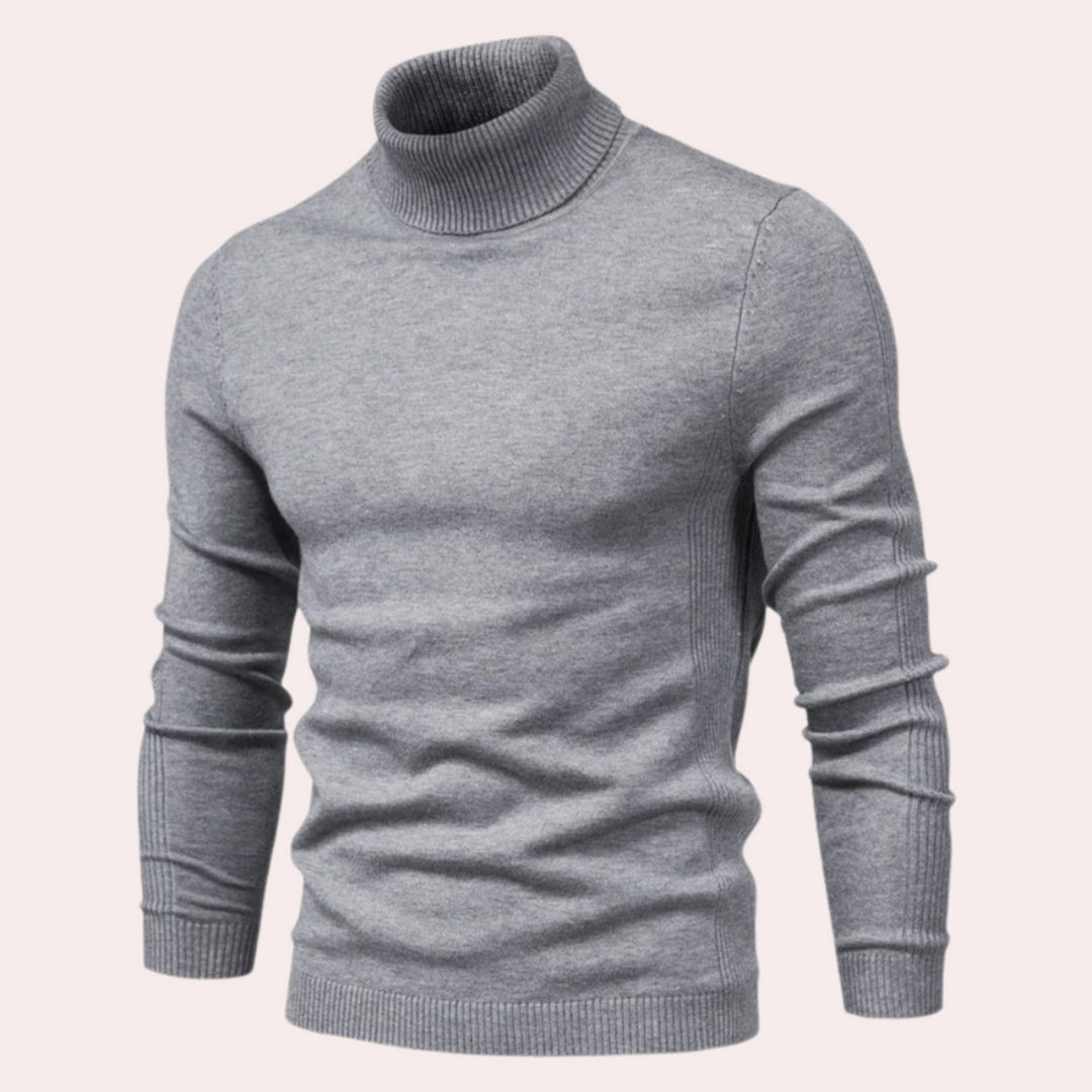 Pull col roulé confortable pour homme
