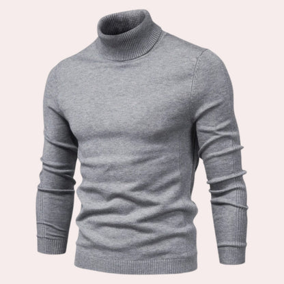 Pull col roulé confortable pour homme