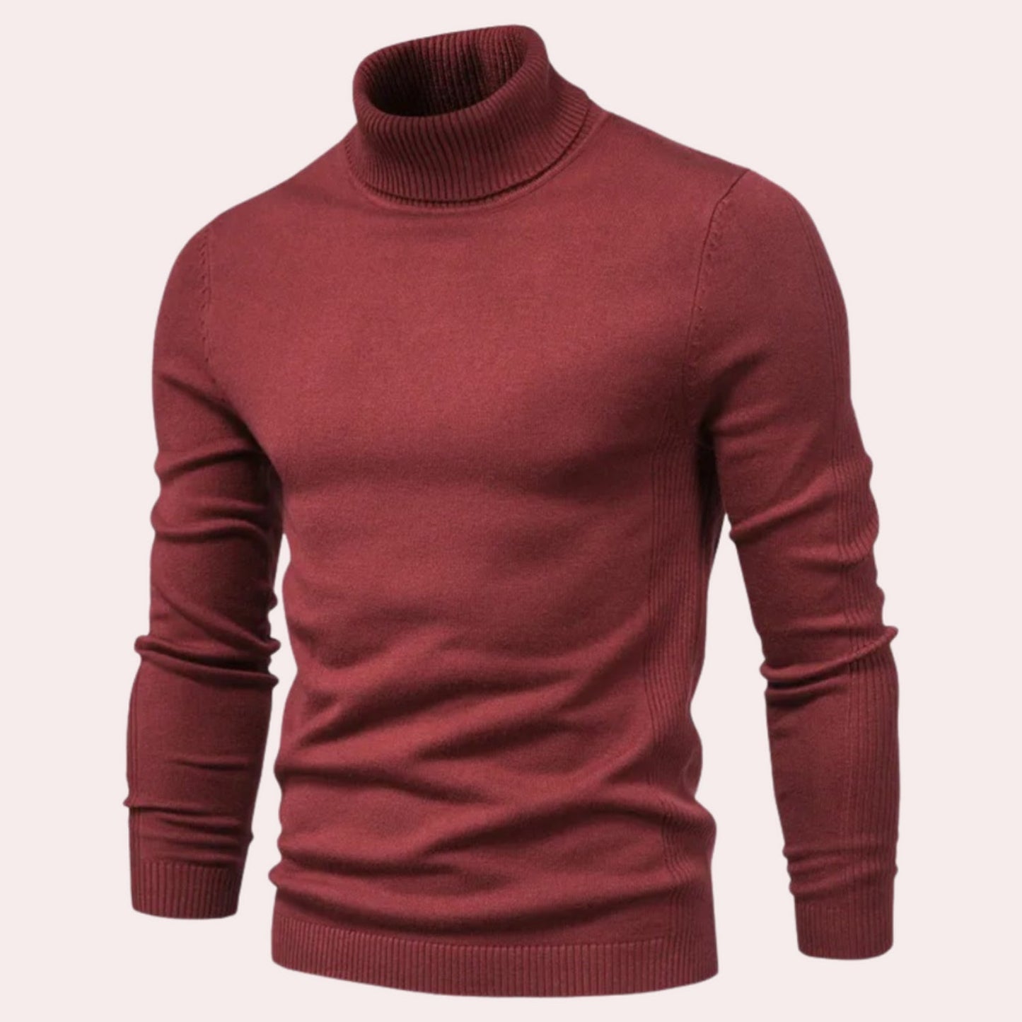 Pull col roulé confortable pour homme