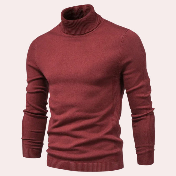 Pull col roulé confortable pour homme