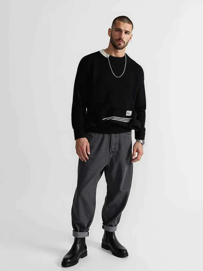 Pull pour homme confortable, coupe décontractée