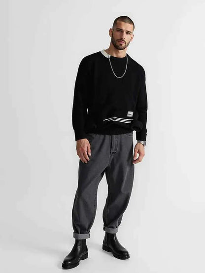 Pull pour homme confortable, coupe décontractée