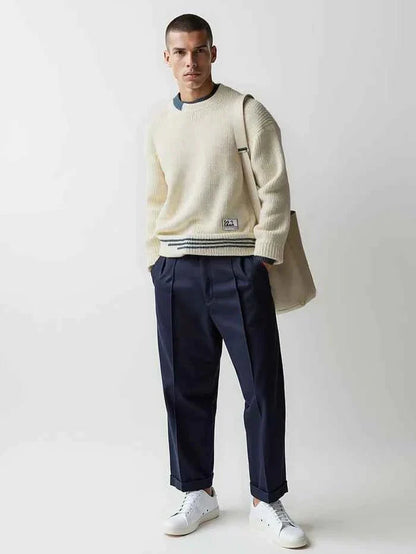Pull pour homme confortable, coupe décontractée