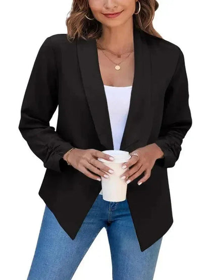 Blazer femme slim fit moderne col V